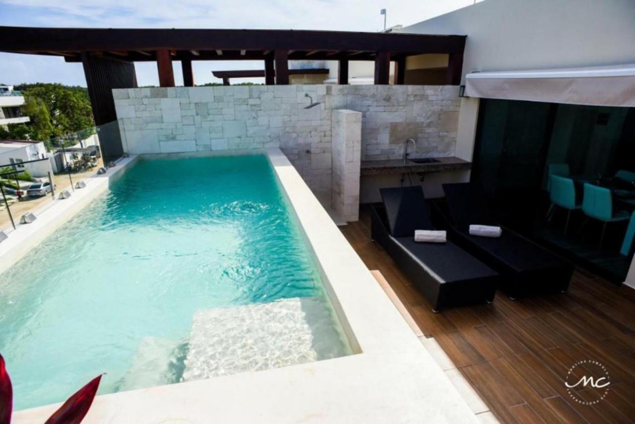 Penthouse Blue Luxury La Veleta Apartment Tulum Exterior photo